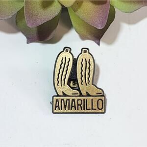 🌻3 for $18 Vintage Amarillo Cowboy Boots Lapel Pin